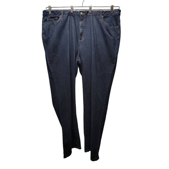 Venezia Straight Cut Plus Size 28 Denim Jeans Stretch 526 - Picture 1 of 9